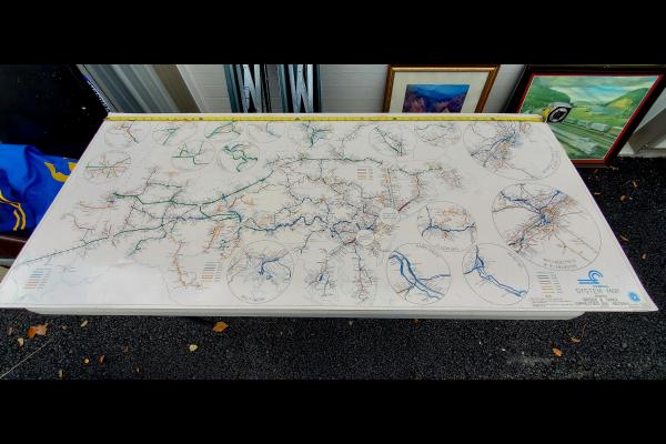 Conrail System Map 1995-07-25, Showing Bridges and Track Capacities