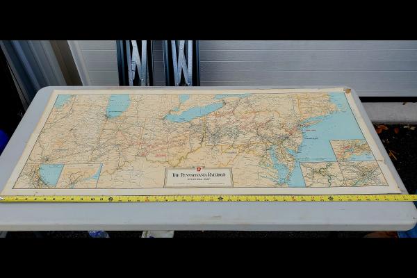 Pennsylvania Railroad Regional Map 1955-11