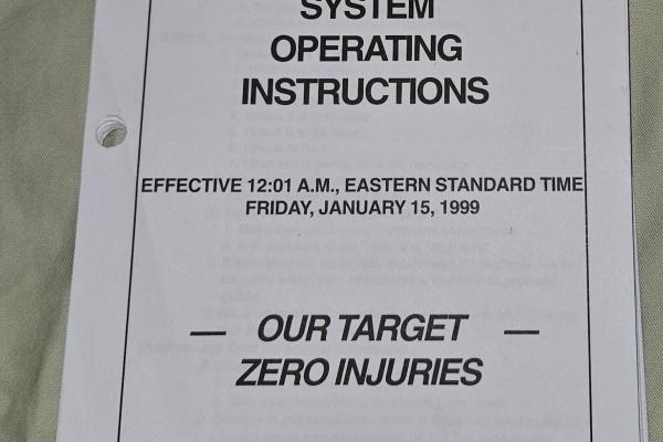 CR System Operating Instructions, 1999-01-15