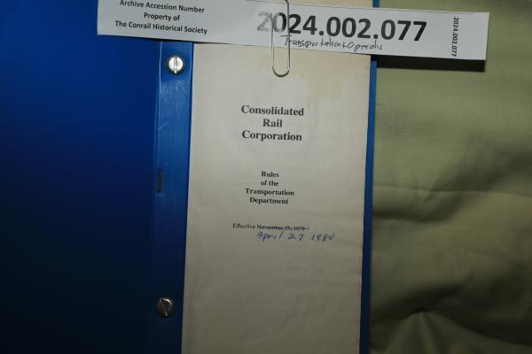 Rules of the Transportation Dept., 1980-04-27