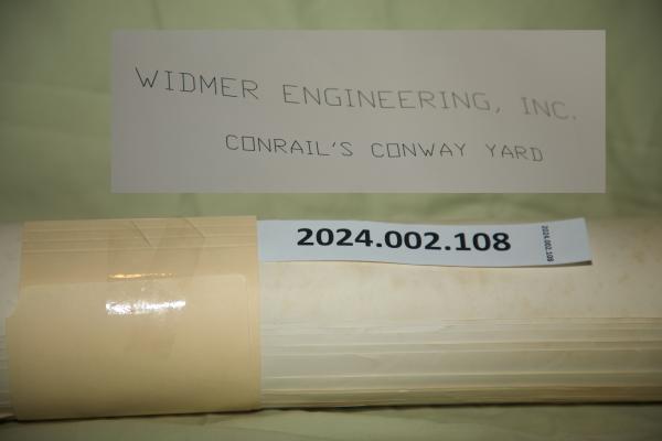 Track diagram by Widmer Engineering showing  proposed engine house and yard changes, 1990-01-01