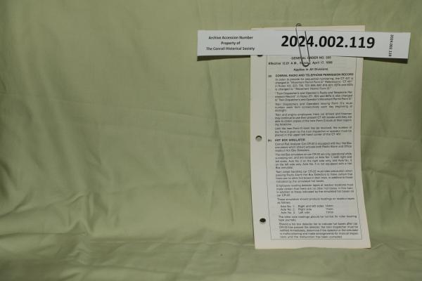 Central Region General Order No. 305