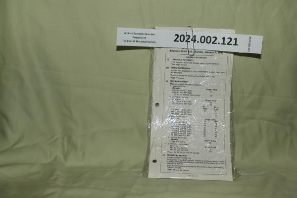 Albany Division General Order No. 103, 1990-0107