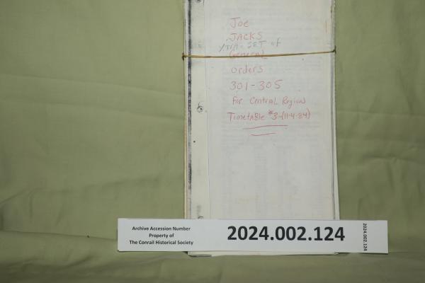 Central Region General Orders Nos. 301-305