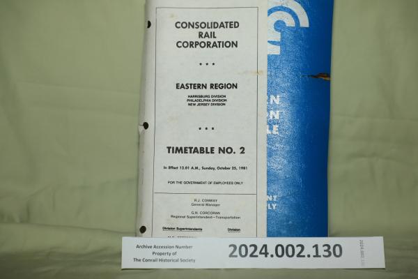 Eastern Region Timetable No. 2, 1981-10-25, rev. 1984-11-04