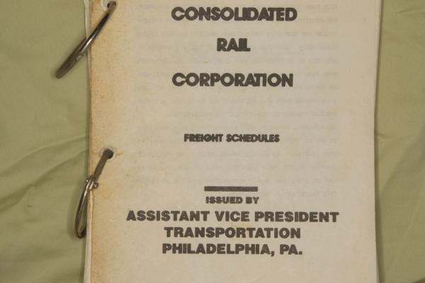 CR Freight Schedule Book, issued 1992-02-01