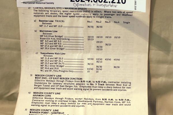 CR  NJ Commuter Region Hoboken Dist., Bulletin Order 1S-83, December 22, 1983