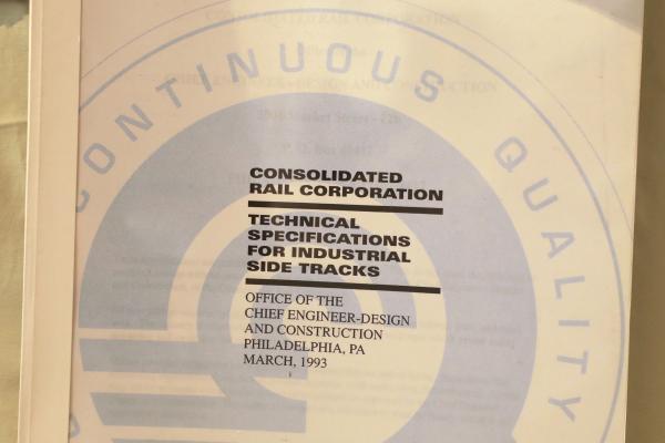 Technical Specifications for Industrial Side Tracks, March 1995