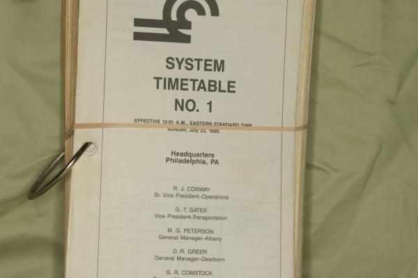 CR System Employee Timetable 1995-07-23