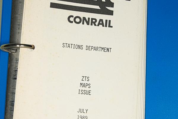 ZTS Maps, Harrisburg Division, Vol. 1, July 1989