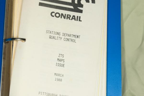 ZTS Maps, Pittsburgh Division, Vol. 2, March 1988