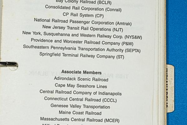 NORAC Operating Rules, 5th ed., eff. 1995-01-01