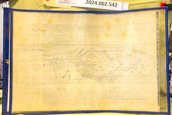 Track Plan for Customers in Zone D, Collinwood OH, 1965-05-27