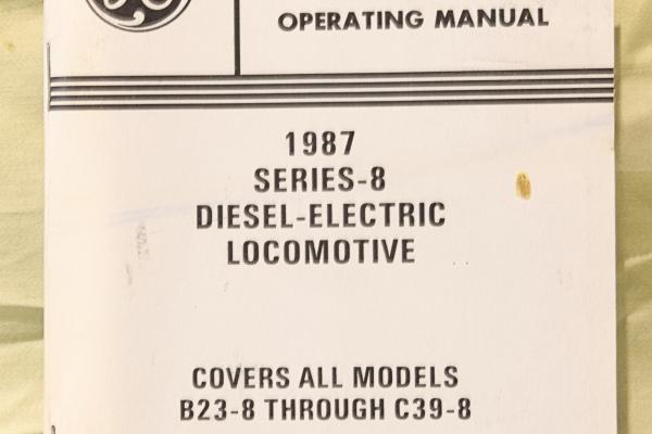 GE Operating Manual Series-8 Diesel-electric Locomotives