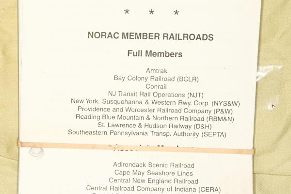 NORAC Operating Rules 6th edition eff. 1997-01-01