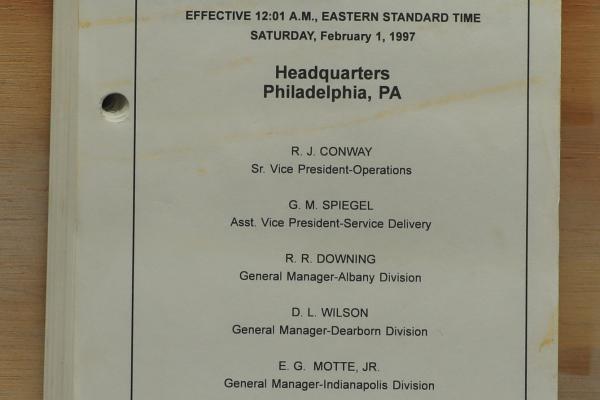 CR System Timetable No. 4, 1997-01-01