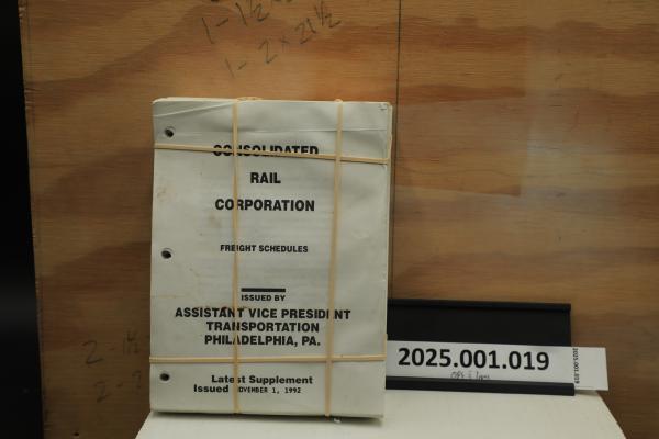 CR Freight Schedules, issued 1992-11-01