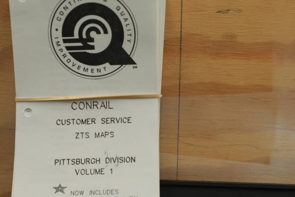 ZTS map Pittsburgh Division, Includes former MGY, Vol. 1, 1993-12-01