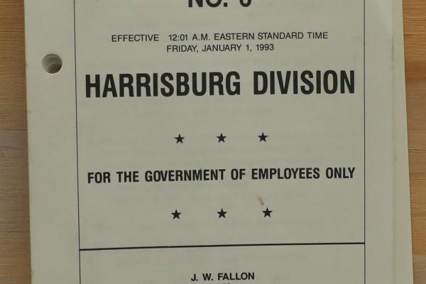 CR Harrisburg Division ETT No. 6, 1993-01-01