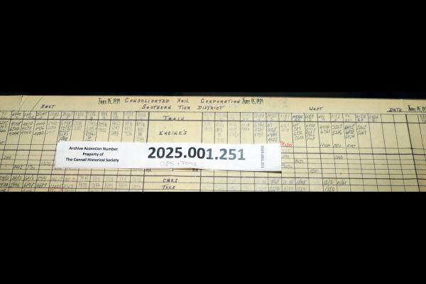 Southern Tier Train Dispatcher Sheet 1989-06-15