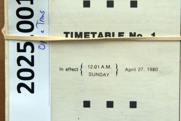 Metropolitan Region ETT No. 1, 1980-04-27