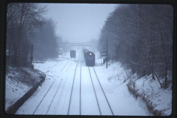 Snow scene on the Middle Division PA