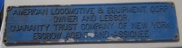 Locomotive Trust Plate