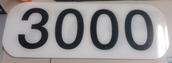 GP40 3000 Numberboard (White)