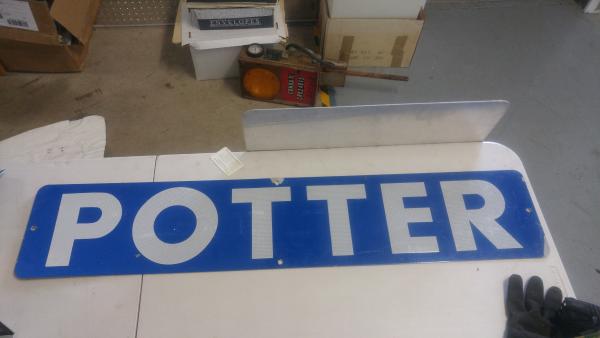 POTTER Block Sign