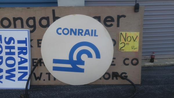 Round Conrail Foamcore Sign