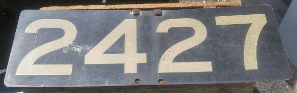 MP 2427 Signal Number Plate