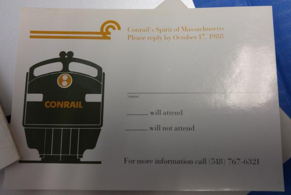 Spirit of Massachussets OCS Invitation (October 26 1988)