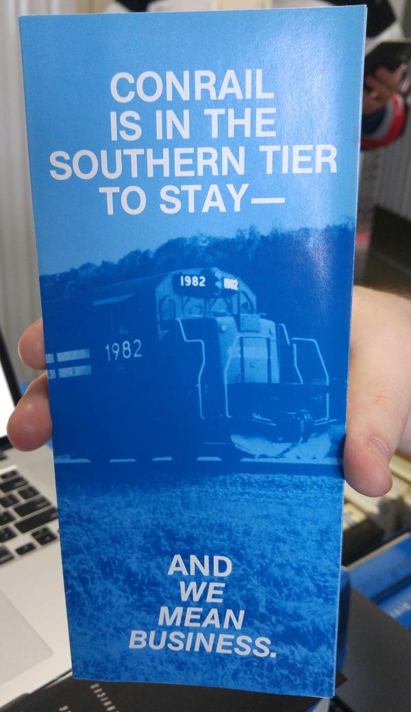 Conrail is in the Southern Tier to Stay Brochure (x18)