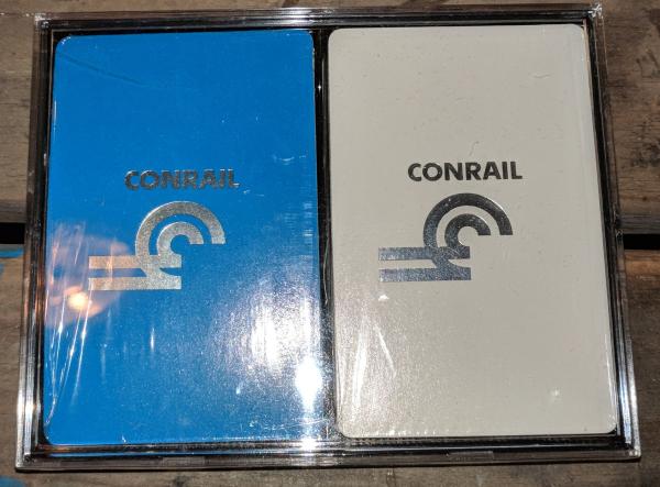 Conrail playing cards (x2)