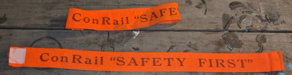 Orange ConRail Safety elastic bands (2x)