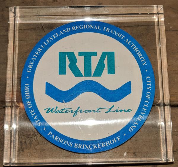 Cleveland RTA logo in acrylic