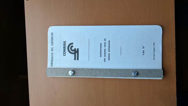 Instructions for Making Tests of Signal Apparatus C&S 27 Revised August 1976