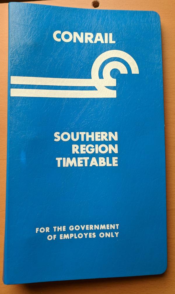 Conrail Southern Region Employee Timetable, 1976-11-14, No. 1