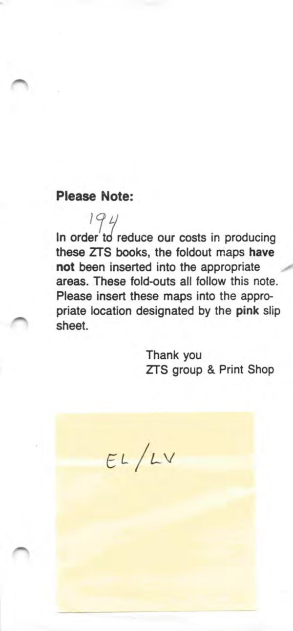 ZTS Maps, Albany Division, Vol. 3, July 1997
