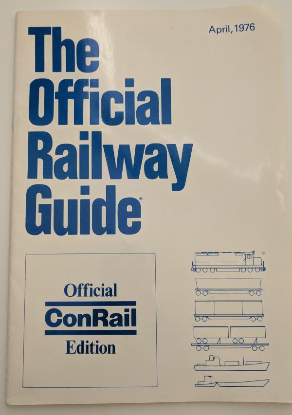 The Official Railway Guide Official ConRail Edition April 1976