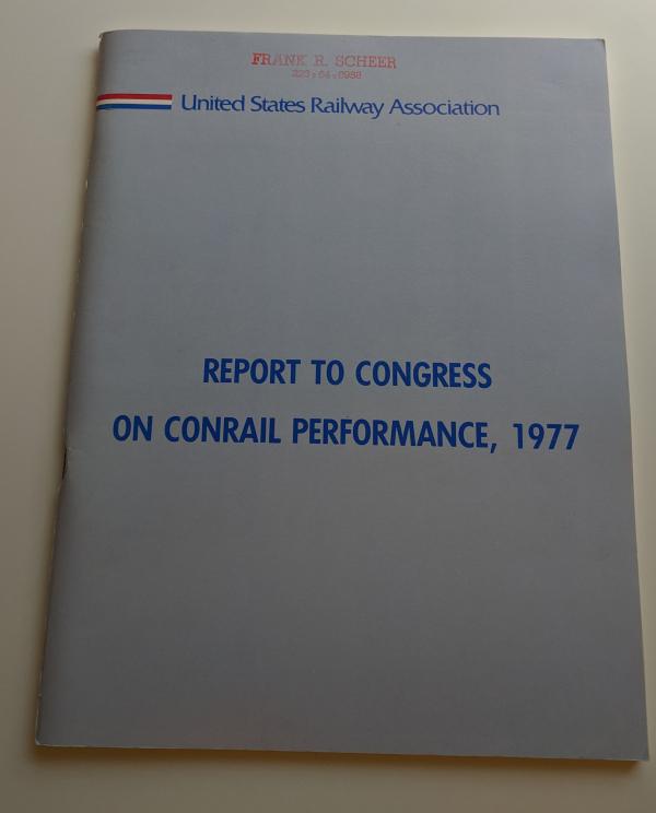 USRA Report to Congress on Conrail Performance, 1977