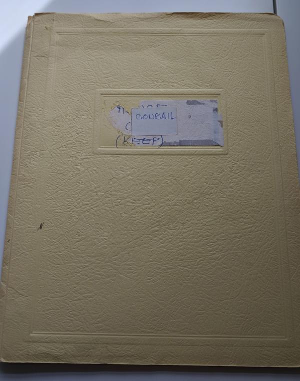 Division Maps, Operations, January 1978 with annotations in yellow bound folder