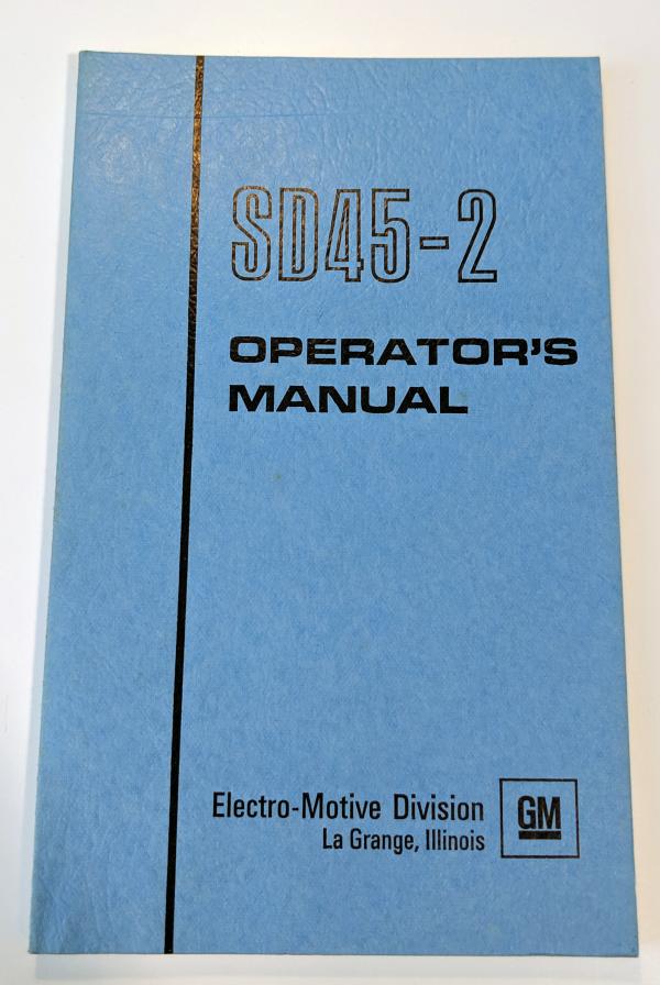 EMD SD45-2 Operators Manual