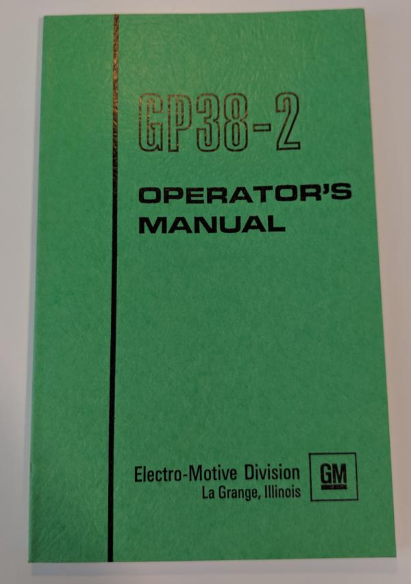 EMD GP38-2 Operators Manual
