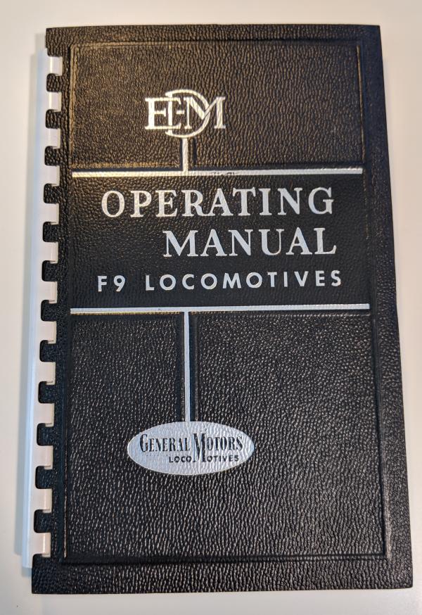 EMD F9 Operating Manual