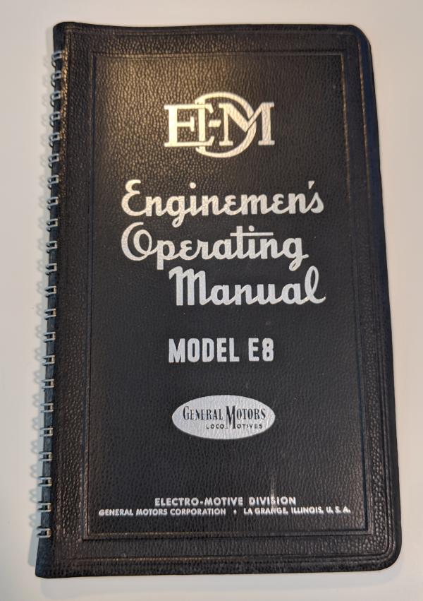 EMD E8 Operating Manual, labeled Erie Training Diesel Training Car 10