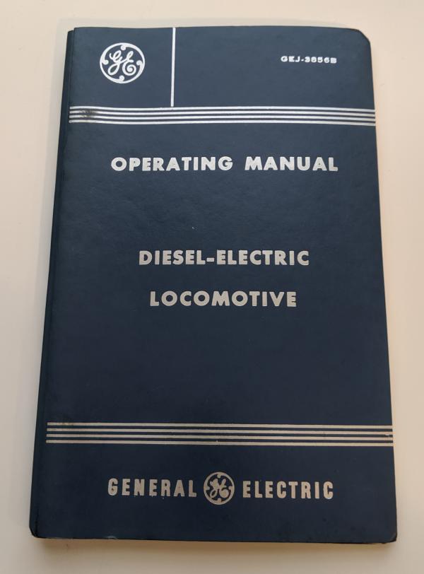 GE Diesel Electric Locomotive Operating Manual GEJ-3856B