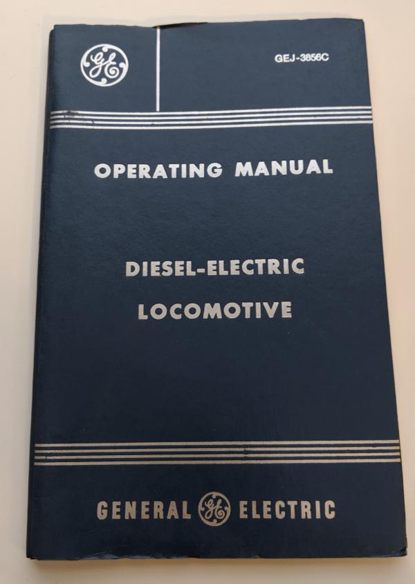 GE Diesel Electric Locomotive Operating Manual GEJ-3856C