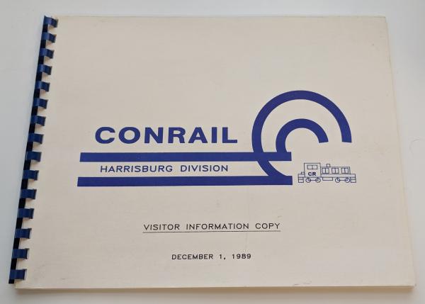 Conrail Harrisburg Division Visitor Information Copy book, 12/1/1989