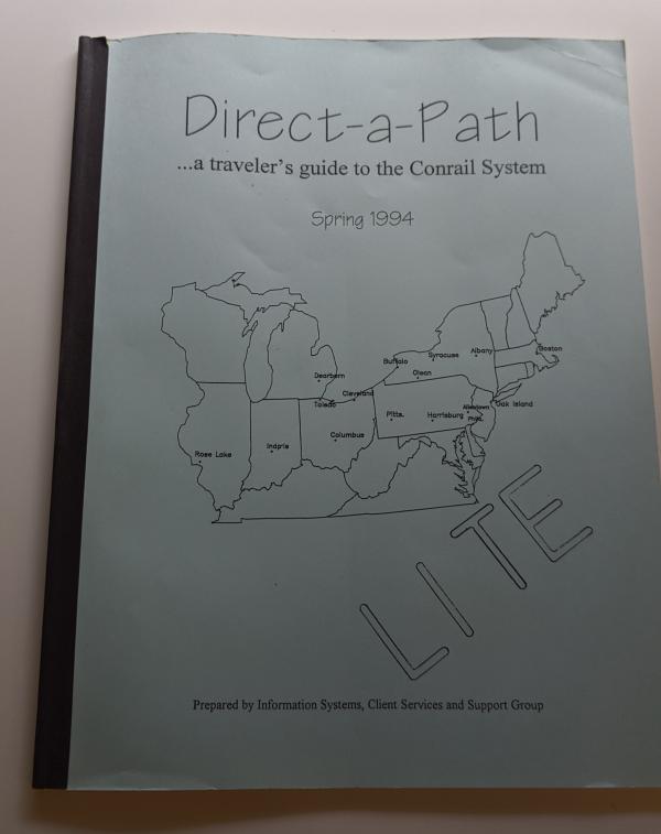 Direct-a-Path ... a traveler's guide to the Conrail System, Lite, Spring 1994